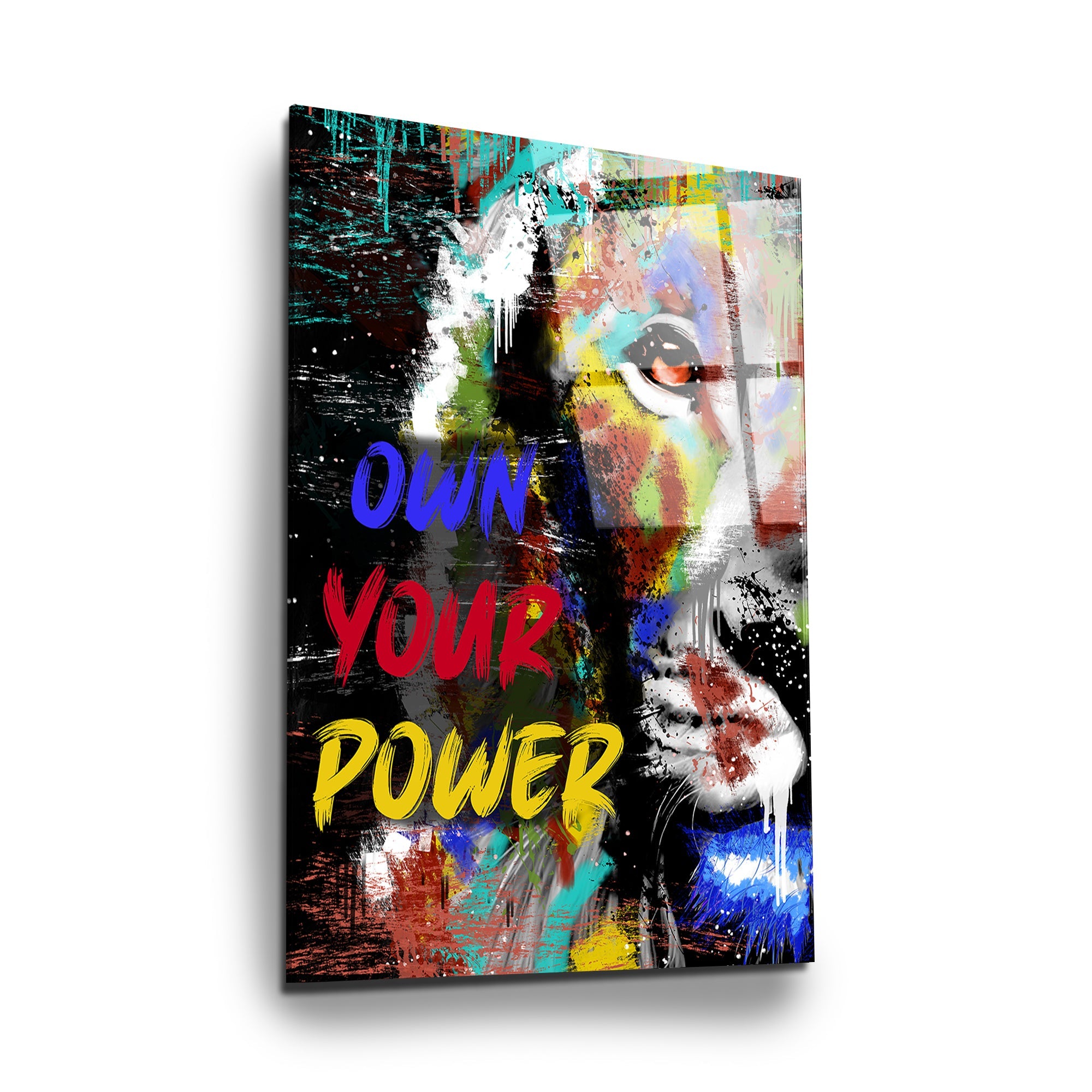 Graffiti Lion "Own your power"