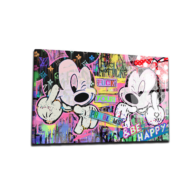 Mickey & Minnie "BE HAPPY"