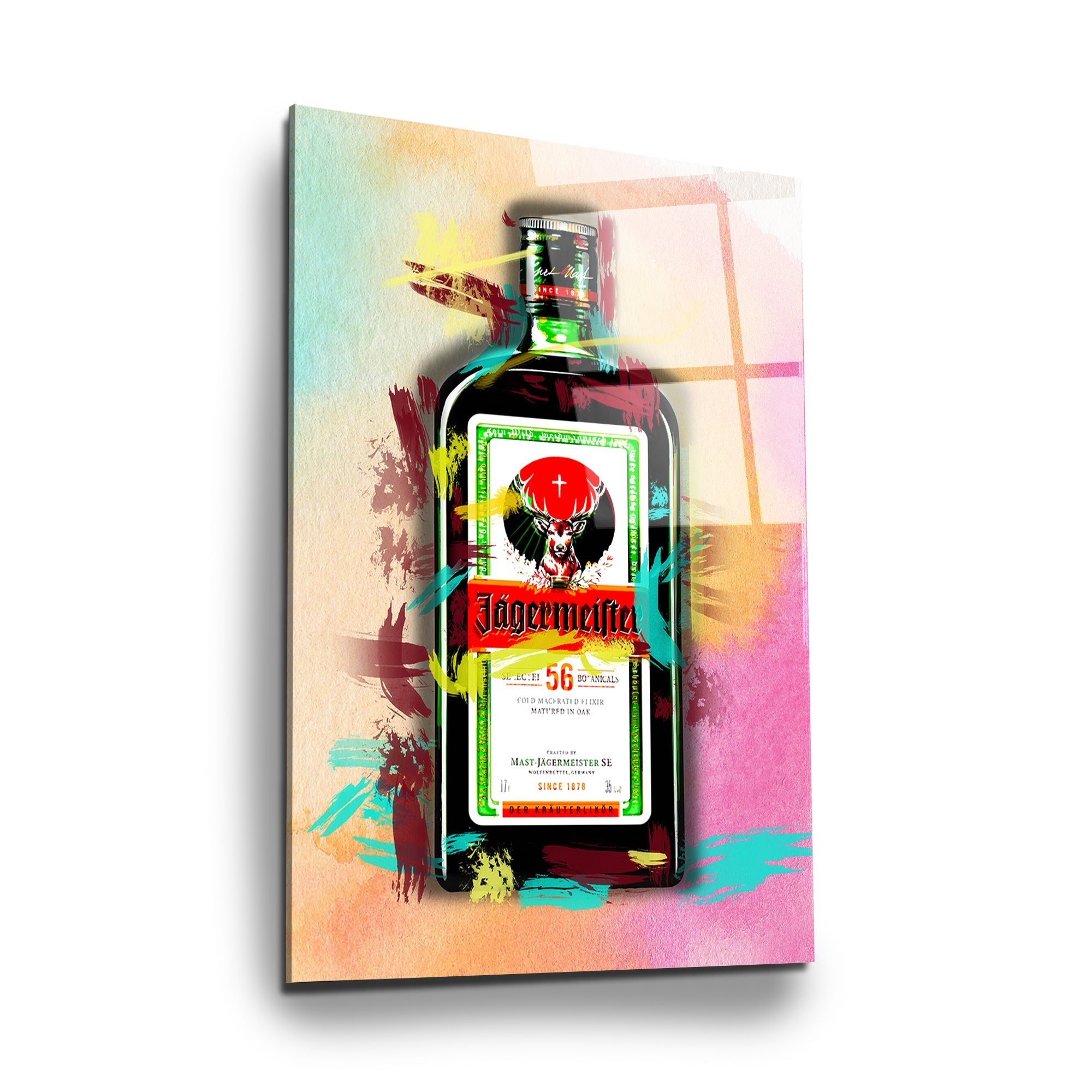 VIbrant Jägermeister Bottle