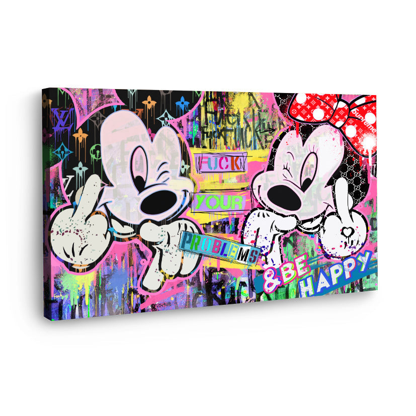 Mickey & Minnie "BE HAPPY"