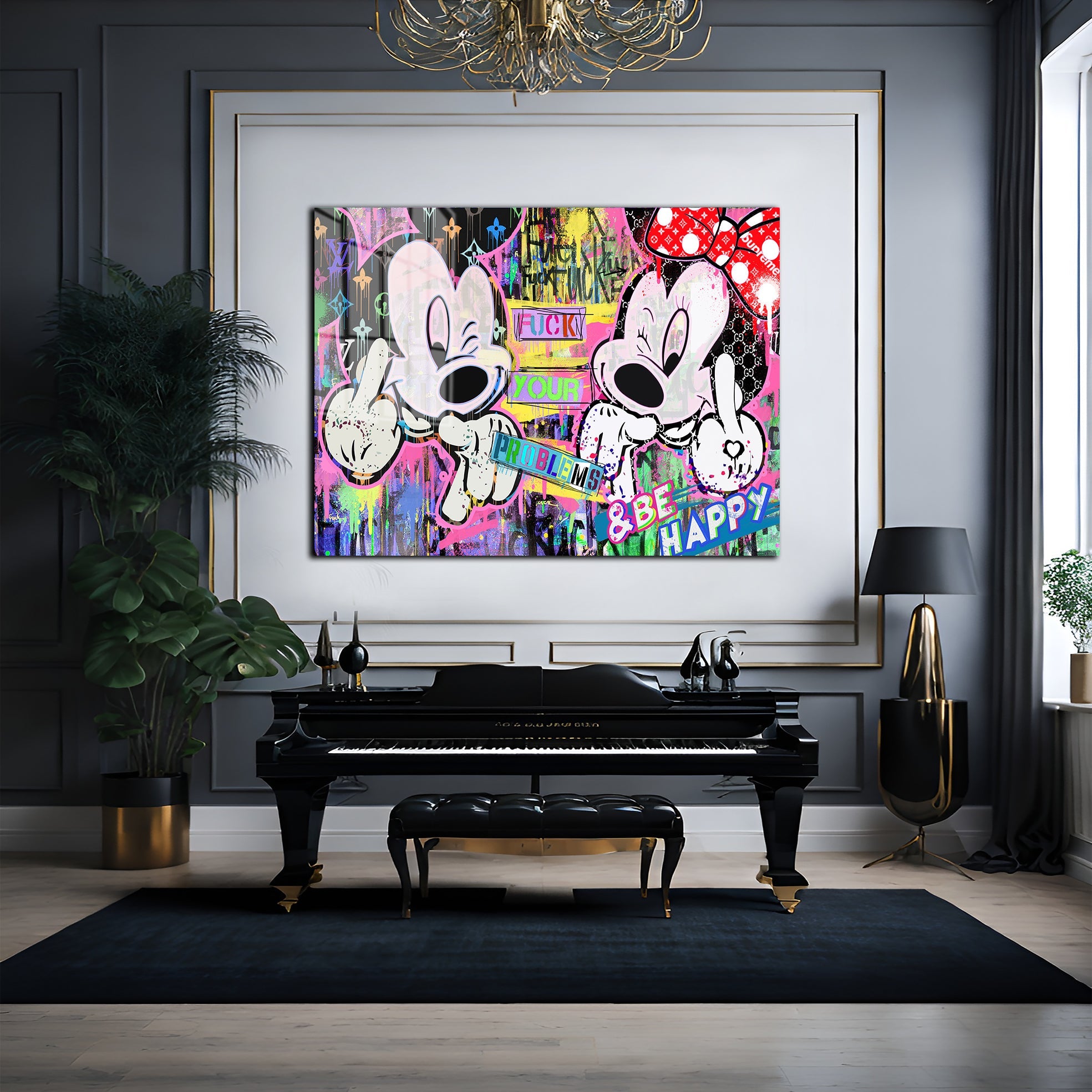 Mickey & Minnie "BE HAPPY"